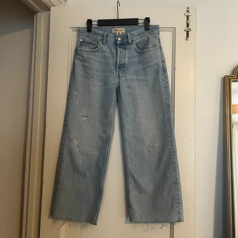 Madewell Low-Slung baggy Crop Jeans (Size 24 Petite)